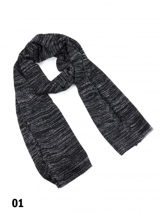 Fashion Pin Stripped Knitted Scarf